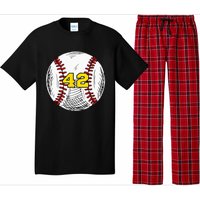 Baseball Jersey Favorite Lucky Number 42 Pajama Set