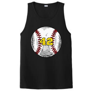 Baseball Jersey Favorite Lucky Number 42 PosiCharge Competitor Tank