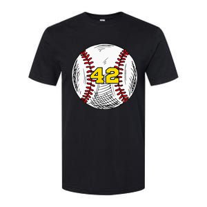 Baseball Jersey Favorite Lucky Number 42 Softstyle CVC T-Shirt