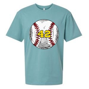 Baseball Jersey Favorite Lucky Number 42 Sueded Cloud Jersey T-Shirt