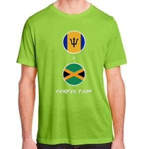 Barbados Jamaica Flag Perfection Bajan Barbadian Jamaican Adult ChromaSoft Performance T-Shirt