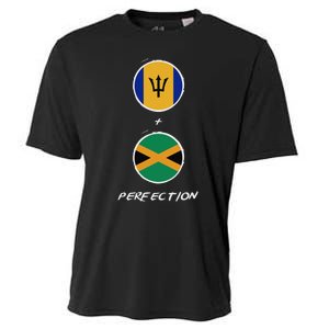 Barbados Jamaica Flag Perfection Bajan Barbadian Jamaican Cooling Performance Crew T-Shirt