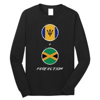 Barbados Jamaica Flag Perfection Bajan Barbadian Jamaican Long Sleeve Shirt