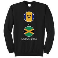 Barbados Jamaica Flag Perfection Bajan Barbadian Jamaican Sweatshirt