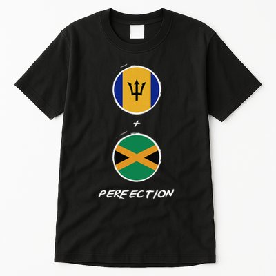 Barbados Jamaica Flag Perfection Bajan Barbadian Jamaican Tall T-Shirt
