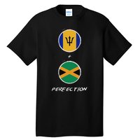 Barbados Jamaica Flag Perfection Bajan Barbadian Jamaican Tall T-Shirt