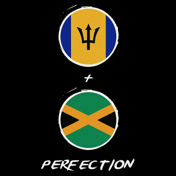 Barbados Jamaica Flag Perfection Bajan Barbadian Jamaican Tall T-Shirt