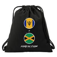 Barbados Jamaica Flag Perfection Bajan Barbadian Jamaican Drawstring Bag