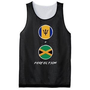 Barbados Jamaica Flag Perfection Bajan Barbadian Jamaican Mesh Reversible Basketball Jersey Tank