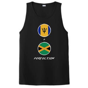 Barbados Jamaica Flag Perfection Bajan Barbadian Jamaican PosiCharge Competitor Tank