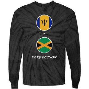 Barbados Jamaica Flag Perfection Bajan Barbadian Jamaican Tie-Dye Long Sleeve Shirt