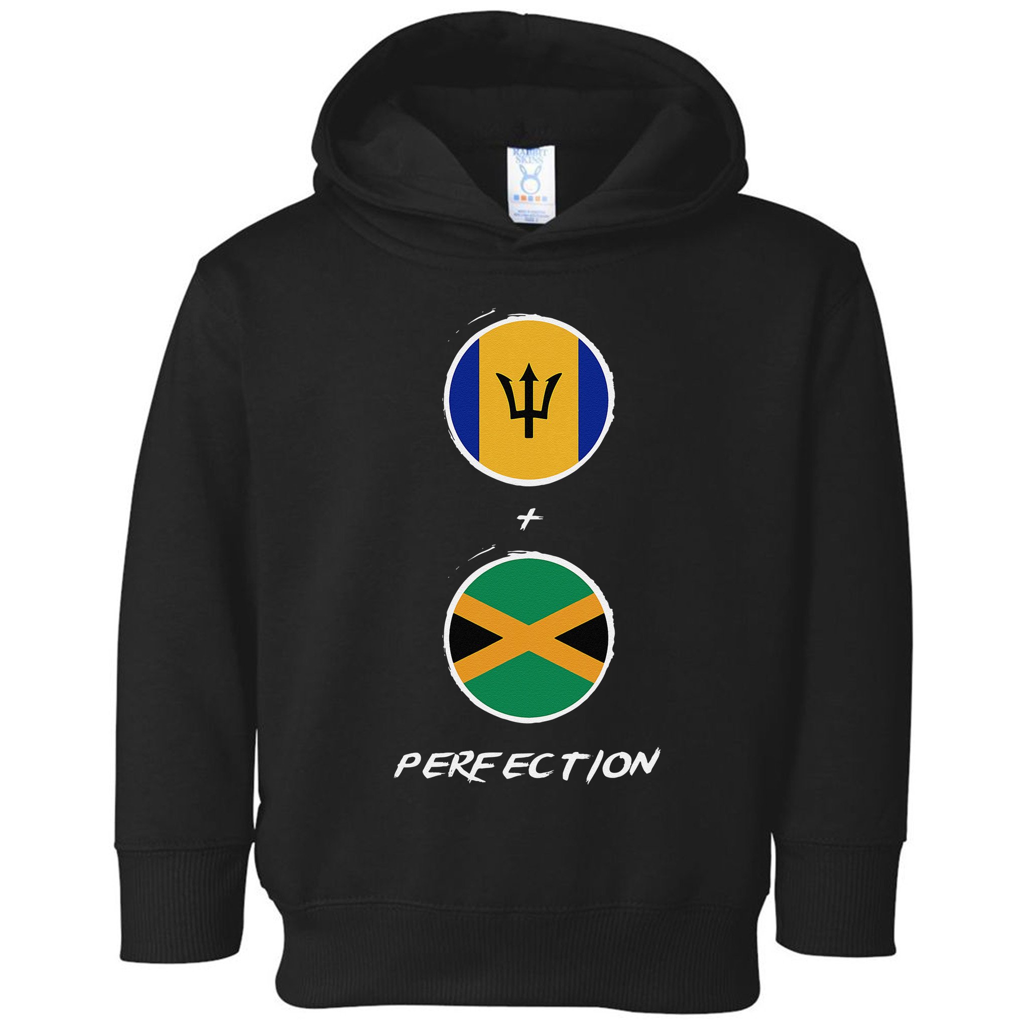 Barbados Jamaica Flag Perfection Bajan Barbadian Jamaican Toddler Hoodie