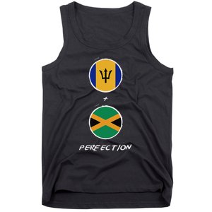 Barbados Jamaica Flag Perfection Bajan Barbadian Jamaican Tank Top