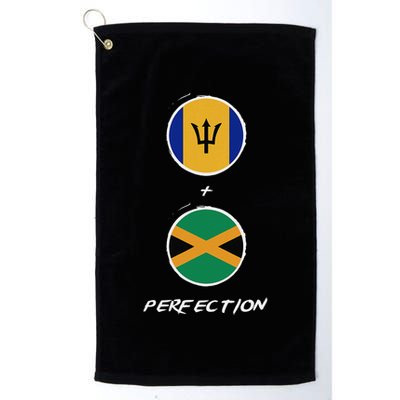 Barbados Jamaica Flag Perfection Bajan Barbadian Jamaican Golf Towel