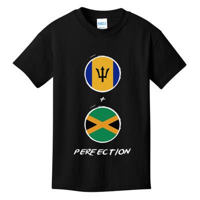 Barbados Jamaica Flag Perfection Bajan Barbadian Jamaican Kids T-Shirt