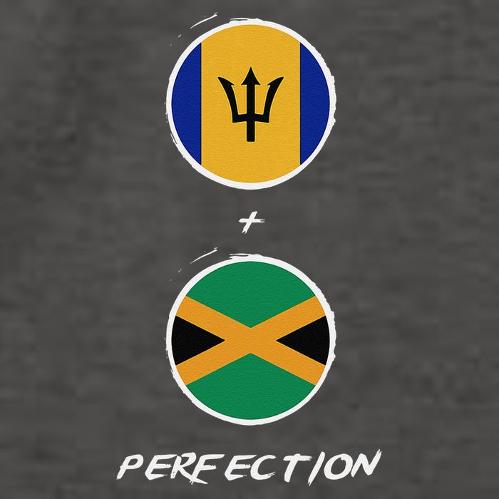 Barbados Jamaica Flag Perfection Bajan Barbadian Jamaican Vector Backpack