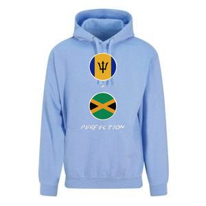 Barbados Jamaica Flag Perfection Bajan Barbadian Jamaican Unisex Surf Hoodie