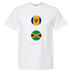 Barbados Jamaica Flag Perfection Bajan Barbadian Jamaican Garment-Dyed Heavyweight T-Shirt