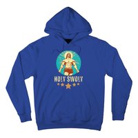 Bodybuilding Jesus Fitness Holy Swoly Funny Gym Hoodie