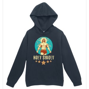 Bodybuilding Jesus Fitness Holy Swoly Funny Gym Urban Pullover Hoodie