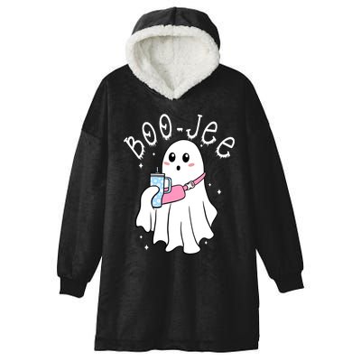 Boo Jee Ghost Halloween Spooky Season Hooded Wearable Blanket