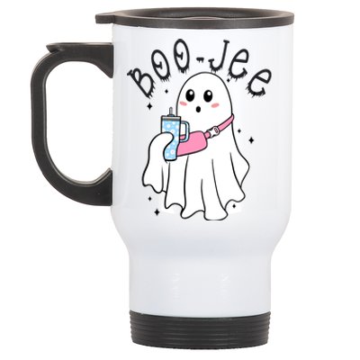 Boo Jee Ghost Halloween Spooky Season Stainless Steel Travel Mug