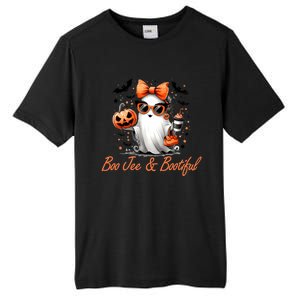 Boo Jee Ghost Ing Coffee Coquette Bow Halloween Cute Gift Tall Fusion ChromaSoft Performance T-Shirt