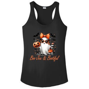 Boo Jee Ghost Ing Coffee Coquette Bow Halloween Cute Gift Ladies PosiCharge Competitor Racerback Tank