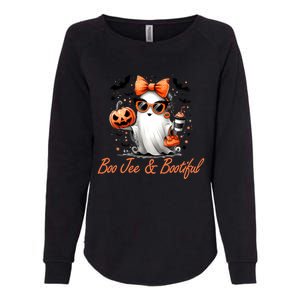 Boo Jee Ghost Ing Coffee Coquette Bow Halloween Cute Gift Womens California Wash Sweatshirt