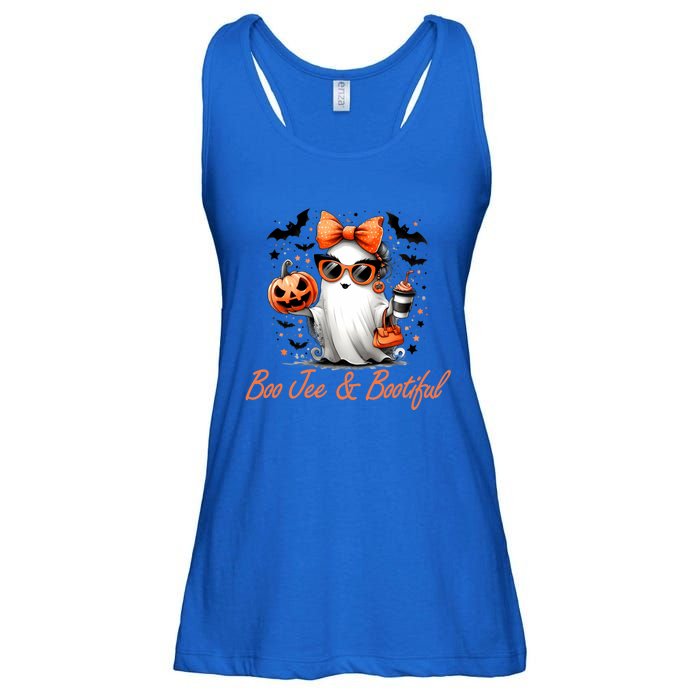 Boo Jee Ghost Ing Coffee Coquette Bow Halloween Cute Gift Ladies Essential Flowy Tank