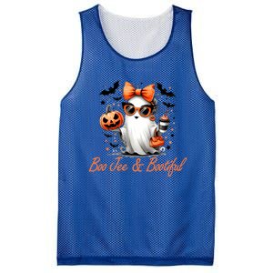 Boo Jee Ghost Ing Coffee Coquette Bow Halloween Cute Gift Mesh Reversible Basketball Jersey Tank