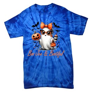 Boo Jee Ghost Ing Coffee Coquette Bow Halloween Cute Gift Tie-Dye T-Shirt