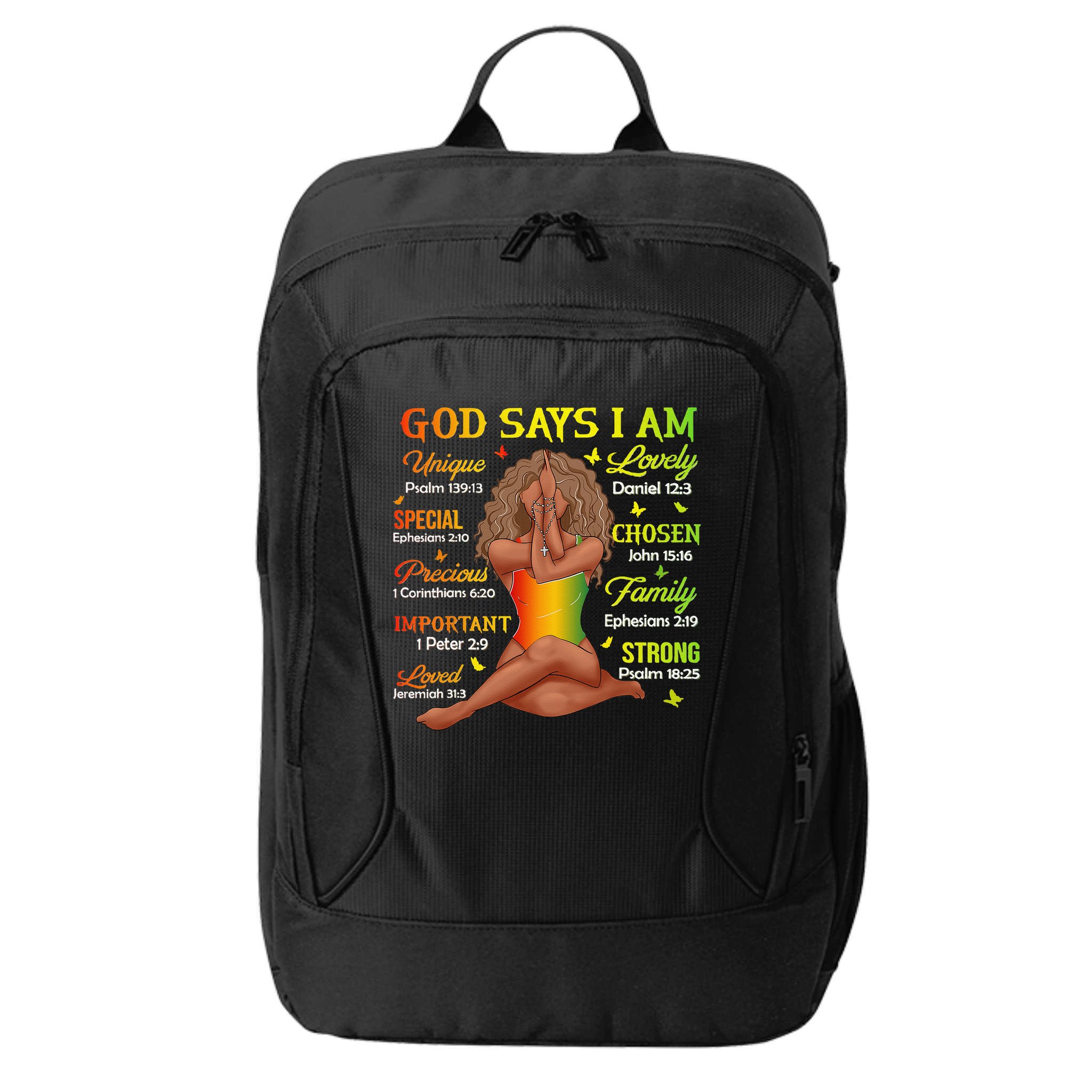 Black Juneteenth God Says I Am African History City Backpack