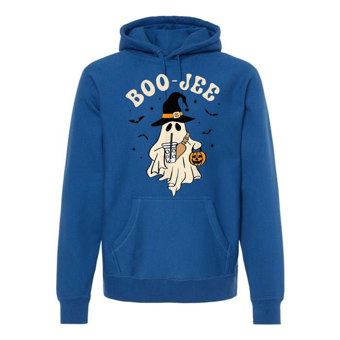 Boo Jee Ghost Halloween Boo Jee Ghost Spooky Season Premium Hoodie