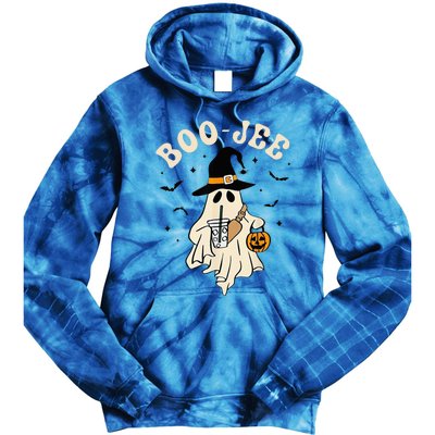 Boo Jee Ghost Halloween Boo Jee Ghost Spooky Season Tie Dye Hoodie