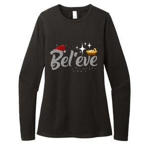 Believe Jesus Gift For Christmas Womens CVC Long Sleeve Shirt