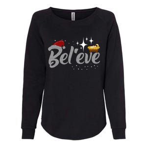 Believe Jesus Gift For Christmas Womens California Wash Sweatshirt