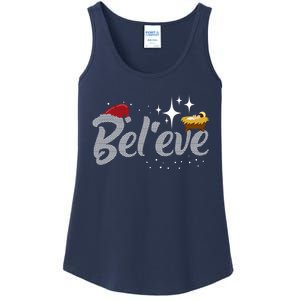 Believe Jesus Gift For Christmas Ladies Essential Tank