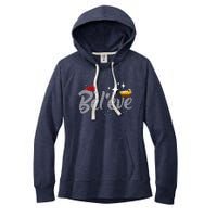 Believe Jesus Gift For Christmas Women's Fleece Hoodie