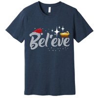 Believe Jesus Gift For Christmas Premium T-Shirt