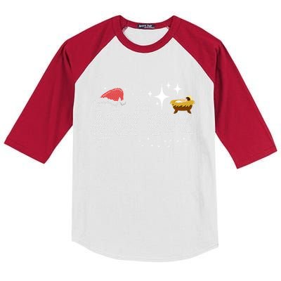 Believe Jesus Gift For Christmas Kids Colorblock Raglan Jersey