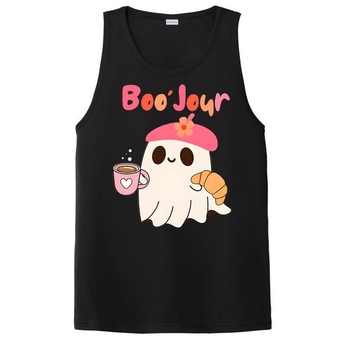 Boo Jour Ghost French Teacher Vintage Teacherlife Groovy PosiCharge Competitor Tank