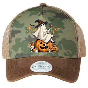 Boo Jee Ghost Ice Coffee Coquette Bow Halloween Women Girl Gift Legacy Tie Dye Trucker Hat