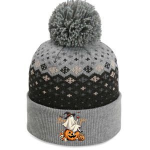 Boo Jee Ghost Ice Coffee Coquette Bow Halloween Women Girl Gift The Baniff Cuffed Pom Beanie