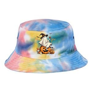 Boo Jee Ghost Ice Coffee Coquette Bow Halloween Women Girl Gift Tie Dye Newport Bucket Hat