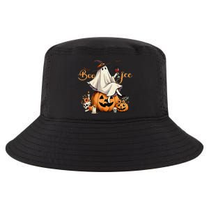 Boo Jee Ghost Ice Coffee Coquette Bow Halloween Women Girl Gift Cool Comfort Performance Bucket Hat