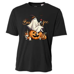 Boo Jee Ghost Ice Coffee Coquette Bow Halloween Women Girl Gift Cooling Performance Crew T-Shirt