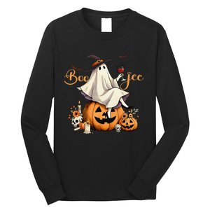 Boo Jee Ghost Ice Coffee Coquette Bow Halloween Women Girl Gift Long Sleeve Shirt