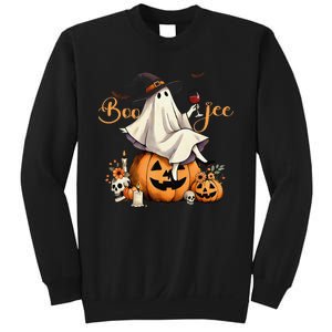 Boo Jee Ghost Ice Coffee Coquette Bow Halloween Women Girl Gift Sweatshirt