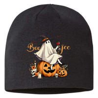 Boo Jee Ghost Ice Coffee Coquette Bow Halloween Women Girl Gift Sustainable Beanie